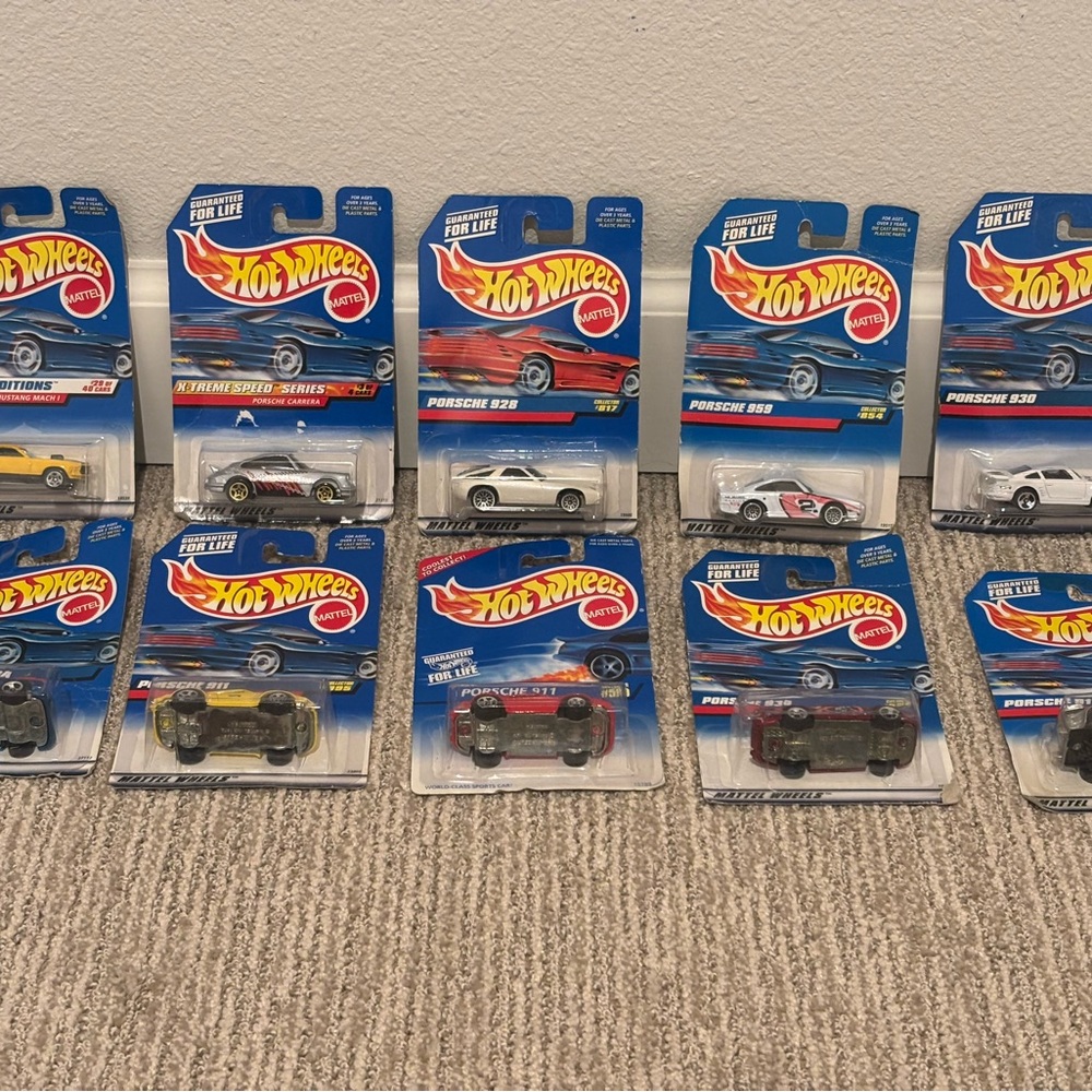 SOLD New-in-package Hot Wheels die cast metal cars lot, 10 cars, Mattel Wheels